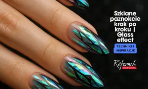 Eleganckie paznokcie z efektem szkła, inspirowane łuskami ryby. Techniki i inspiracje.