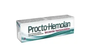 Procto-Hemolan, maść na hemoroidy, która może być stosowana również pod oczy, łagodząc obrzęki i cienie.