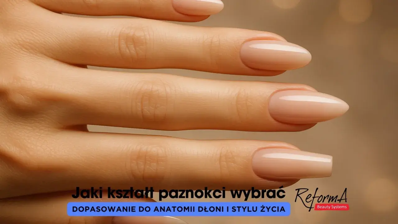 Dłonie z idealnie dopasowanymi, migdałowymi paznokciami. Odkryj najładniejszy kształt paznokci dla siebie.